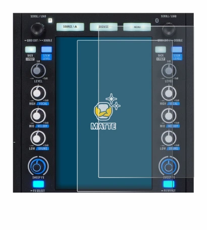 Immagine del dispositivo Rane System One con un'ampia varietà di protezioni per lo schermo.