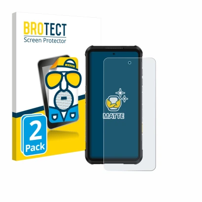Parte frontale di una confezione del prodotto con il logo del marchio BROTECT. Accanto è raffigurato il dispositivo Ulefone Ru