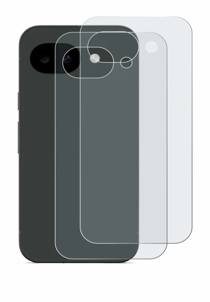Immagine del dispositivo Google Pixel 10a (Posteriore) con un'ampia varietà di protezioni per lo schermo.