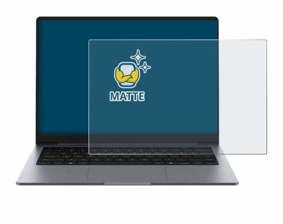 Immagine del dispositivo Samsung Galaxy Book6 14" con un'ampia varietà di protezioni per lo schermo.