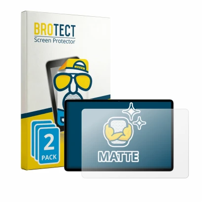 Parte frontale di una confezione del prodotto con il logo del marchio BROTECT. Accanto è raffigurato il dispositivo Teclast P5