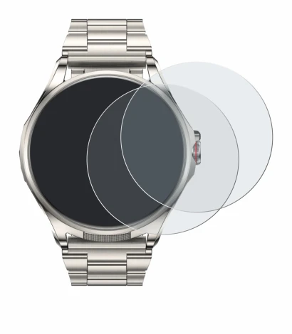 Immagine del dispositivo Huawei Watch Buds 2 con un'ampia varietà di protezioni per lo schermo.