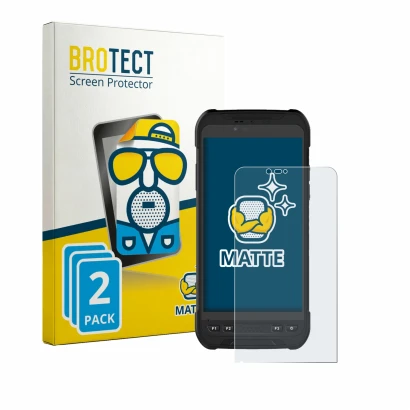 Parte frontale di una confezione del prodotto con il logo del marchio BROTECT. Accanto è raffigurato il dispositivo Stonex S60