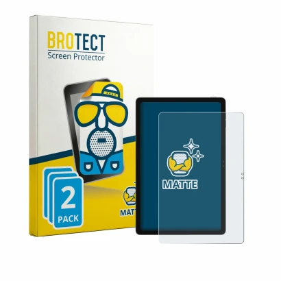 Parte frontale di una confezione del prodotto con il logo del marchio BROTECT. Accanto è raffigurato il dispositivo Blackview