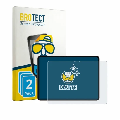 Parte frontale di una confezione del prodotto con il logo del marchio BROTECT. Accanto è raffigurato il dispositivo Oppo Pad 5