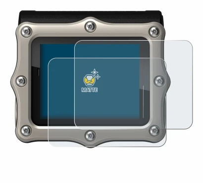 Immagine del dispositivo Shearwater Perdix 3 con un'ampia varietà di protezioni per lo schermo.