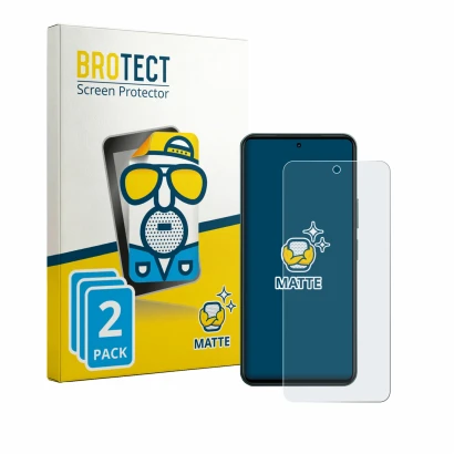 Parte frontale di una confezione del prodotto con il logo del marchio BROTECT. Accanto è raffigurato il dispositivo Vivo Y21d