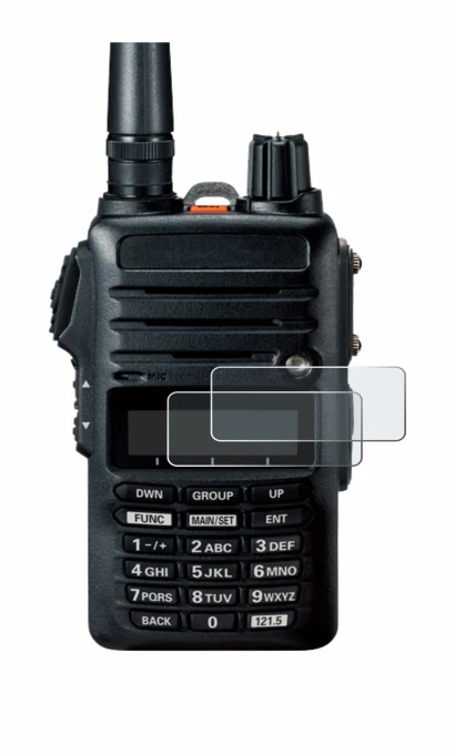 Immagine del dispositivo Yaesu FTA-250 con un'ampia varietà di protezioni per lo schermo.