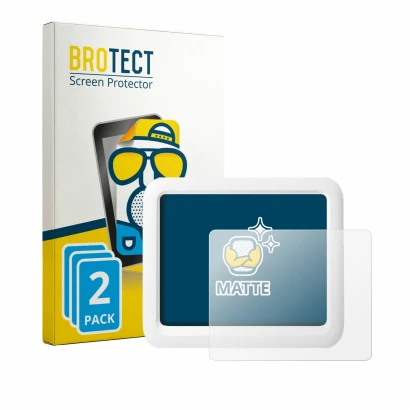 Parte frontale di una confezione del prodotto con il logo del marchio BROTECT. Accanto è raffigurato il dispositivo SwitchBot