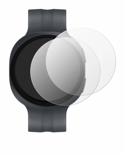 Immagine del dispositivo Samsung Galaxy Watch 9 (44 mm) con un'ampia varietà di protezioni per lo schermo.