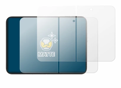 Immagine del dispositivo Apple iPhone Duo (Display interno) con un'ampia varietà di protezioni per lo schermo.
