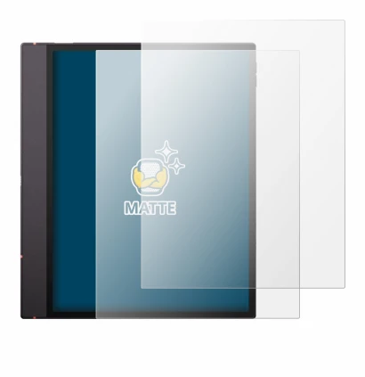 Immagine del dispositivo Boox Note Air 6 C con un'ampia varietà di protezioni per lo schermo.