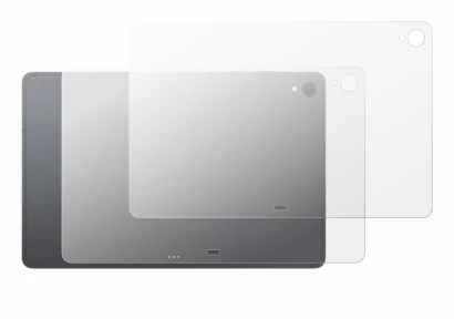 Immagine del dispositivo Samsung Galaxy Tab S12 Plus (Posteriore) con un'ampia varietà di protezioni per lo schermo.