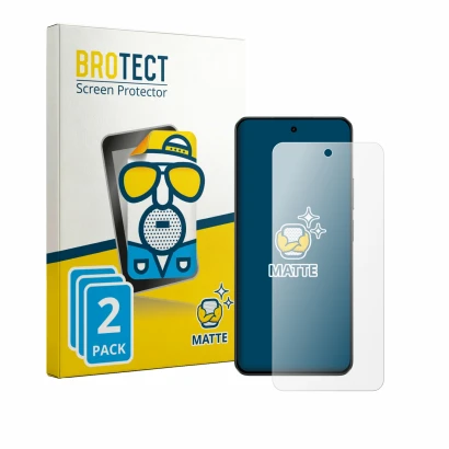 Parte frontale di una confezione del prodotto con il logo del marchio BROTECT. Accanto è raffigurato il dispositivo realme C71