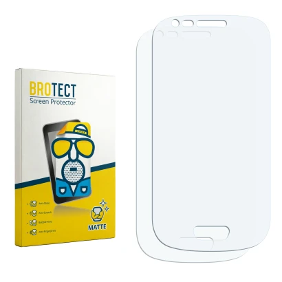 Parte frontale di una confezione del prodotto con il logo del marchio BROTECT. Accanto si trova la protezione per lo schermo c