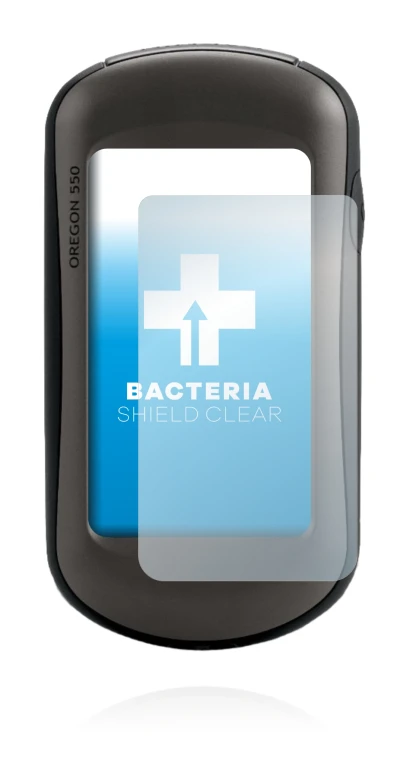 Immagine del dispositivo Garmin Oregon 550 con un'ampia varietà di protezioni per lo schermo.