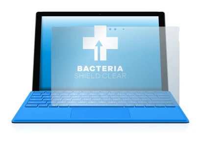 Immagine del dispositivo Microsoft Surface Pro 4 con un'ampia varietà di protezioni per lo schermo.