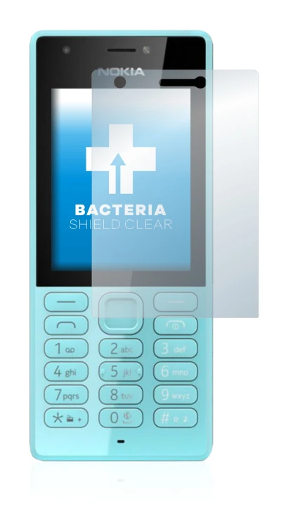 Immagine del dispositivo Nokia 216 con un'ampia varietà di protezioni per lo schermo.