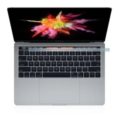 Immagine del dispositivo Apple MacBook Pro 13" 2017 (Display inferiore) con un'ampia varietà di protezioni per lo schermo.