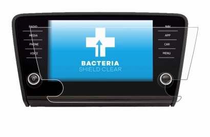 Immagine del dispositivo Skoda Amundsen Superb 2018 Infotainment System 8" con un'ampia varietà di protezioni per lo schermo.