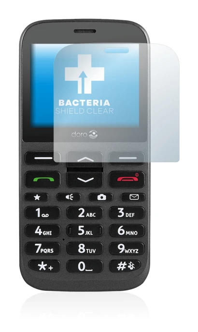 Immagine del dispositivo Doro 1370 con un'ampia varietà di protezioni per lo schermo.