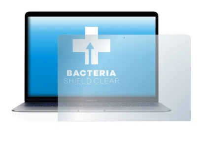 Immagine del dispositivo Apple MacBook Air 13" 2018 con un'ampia varietà di protezioni per lo schermo.