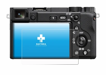 Immagine del dispositivo Sony Alpha 6400 con un'ampia varietà di protezioni per lo schermo.