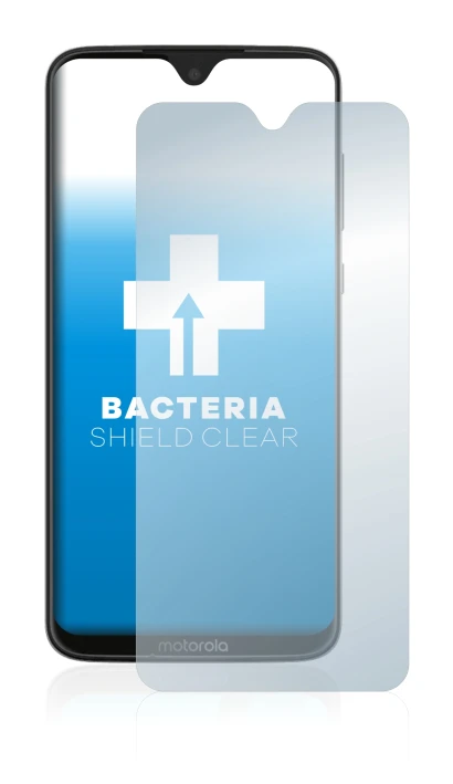 Immagine del dispositivo Motorola Moto G7 Plus con un'ampia varietà di protezioni per lo schermo.