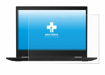 Immagine del dispositivo Lenovo ThinkPad X390 Yoga con un'ampia varietà di protezioni per lo schermo.