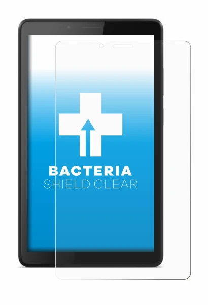 Immagine del dispositivo Lenovo Tab M7 con un'ampia varietà di protezioni per lo schermo.