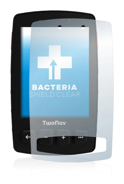 Immagine del dispositivo TwoNav Trail 2 con un'ampia varietà di protezioni per lo schermo.