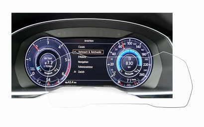 Immagine del dispositivo Volkswagen Passat Active Info Cockpit 12.3" con un'ampia varietà di protezioni per lo schermo.