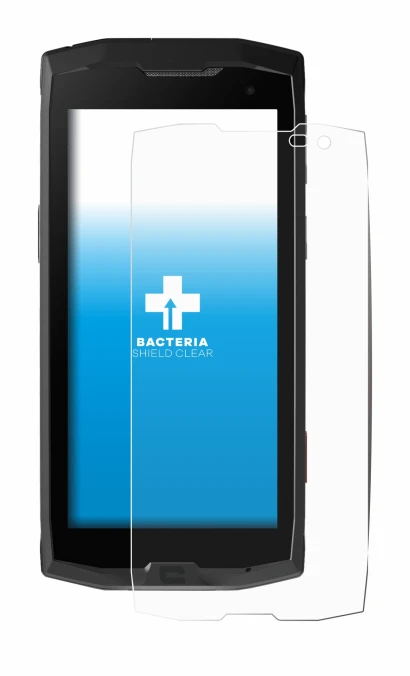 Immagine del dispositivo Crosscall Core M4 con un'ampia varietà di protezioni per lo schermo.