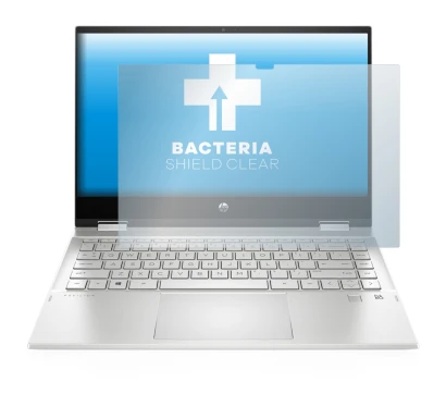 Immagine del dispositivo HP Pavilion x360 (14-dwX) con un'ampia varietà di protezioni per lo schermo.