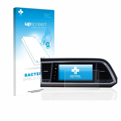 Parte frontale di una confezione del prodotto con il logo del marchio upscreen. Accanto è raffigurato il dispositivo Seat Atec