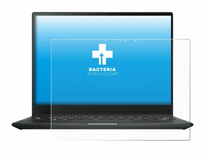 Immagine del dispositivo ASUS Rog Flow X13 2022 con un'ampia varietà di protezioni per lo schermo.