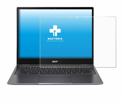 Immagine del dispositivo Acer Chromebook Spin 713 con un'ampia varietà di protezioni per lo schermo.