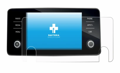 Immagine del dispositivo Skoda Bolero 2020 Infotainment System 8" con un'ampia varietà di protezioni per lo schermo.