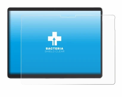 Immagine del dispositivo Microsoft Surface Pro 8 (2021) con un'ampia varietà di protezioni per lo schermo.