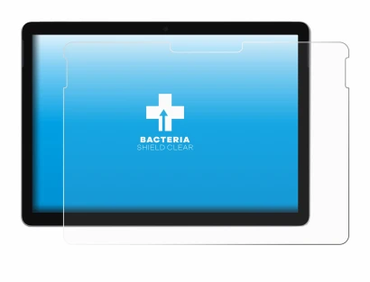 Immagine del dispositivo Microsoft Surface Go 3 con un'ampia varietà di protezioni per lo schermo.