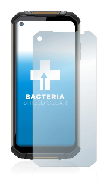 Immagine del dispositivo Oukitel WP16 con un'ampia varietà di protezioni per lo schermo.