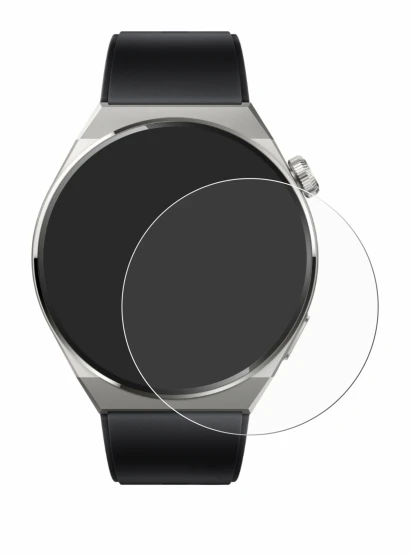 Immagine del dispositivo Huawei Watch GT 3 Pro Titanium (46mm) con un'ampia varietà di protezioni per lo schermo.