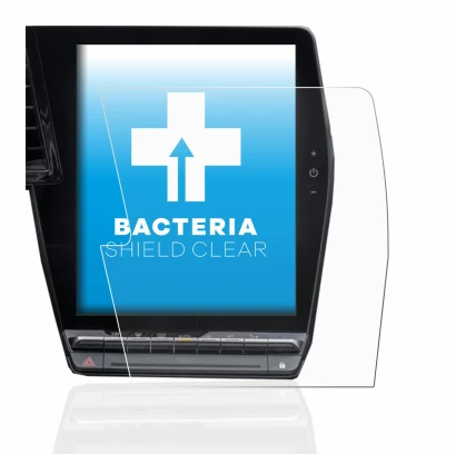 Immagine del dispositivo Renault Megane E-Tech openR Link 12" con un'ampia varietà di protezioni per lo schermo.