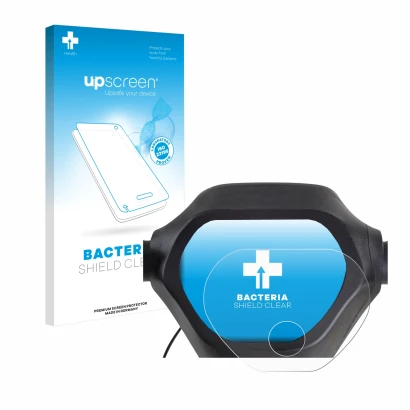 Parte frontale di una confezione del prodotto con il logo del marchio upscreen. Accanto è raffigurato il dispositivo Epowerfun