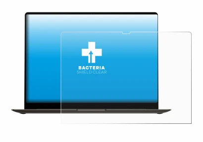 Immagine del dispositivo Samsung Galaxy Book3 Pro 16" con un'ampia varietà di protezioni per lo schermo.