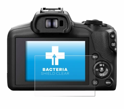 Immagine del dispositivo Canon EOS R100 con un'ampia varietà di protezioni per lo schermo.