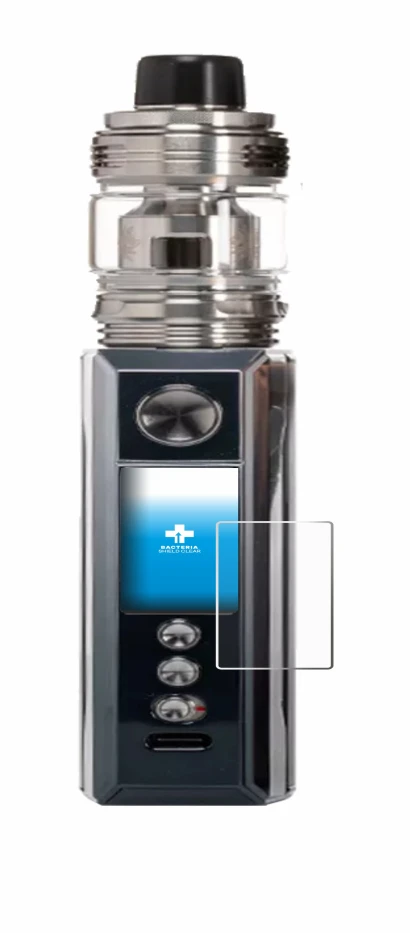 Immagine del dispositivo Voopoo Drag M100S con un'ampia varietà di protezioni per lo schermo.