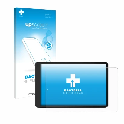 Parte frontale di una confezione del prodotto con il logo del marchio upscreen. Accanto è raffigurato il dispositivo Garmin Ca