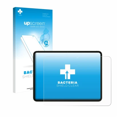 Parte frontale di una confezione del prodotto con il logo del marchio upscreen. Accanto è raffigurato il dispositivo OnePlus P