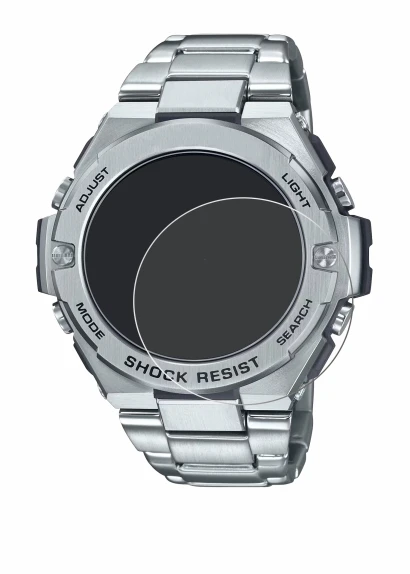 Immagine del dispositivo Casio G-Shock GST-B500D-1A con un'ampia varietà di protezioni per lo schermo.